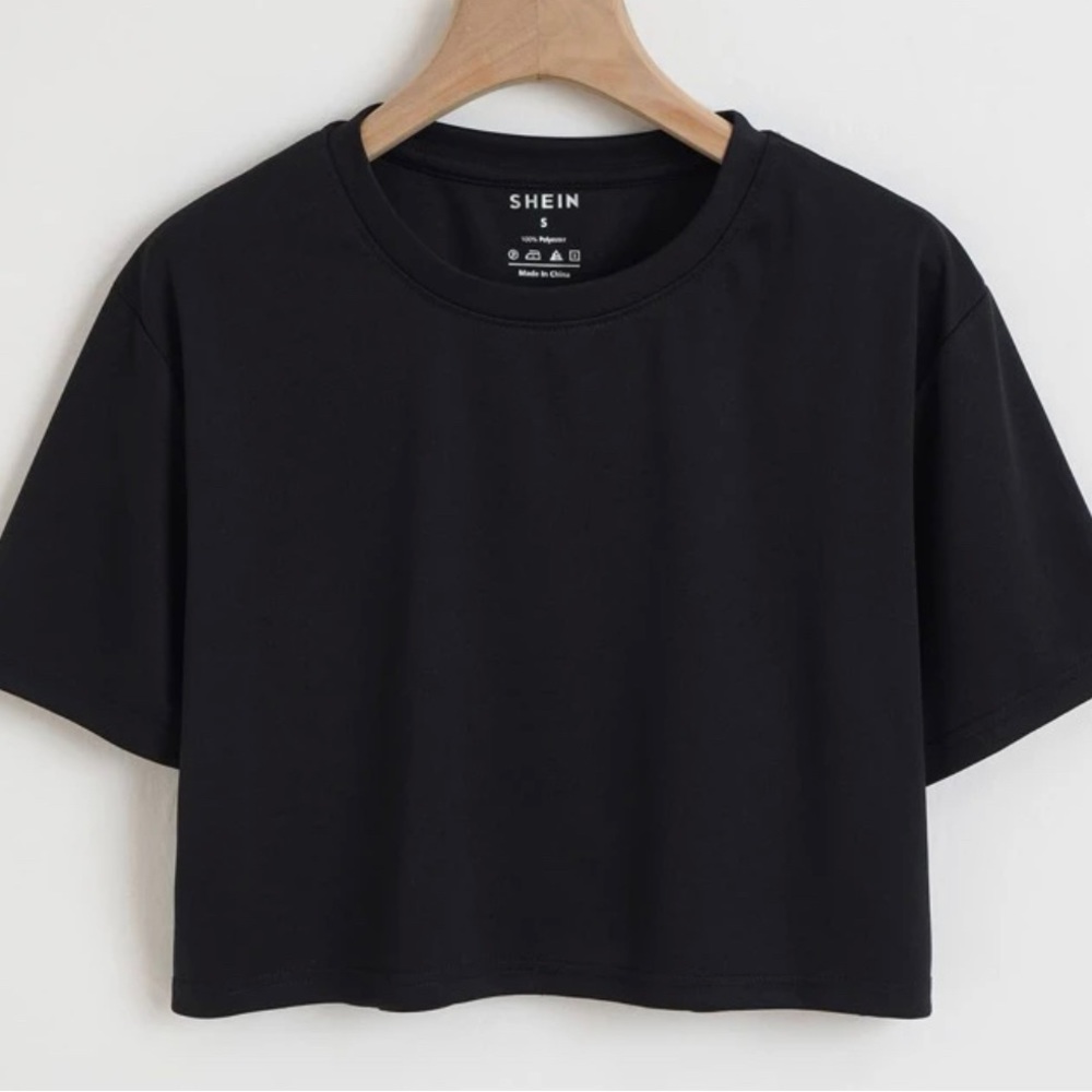 shein black crop